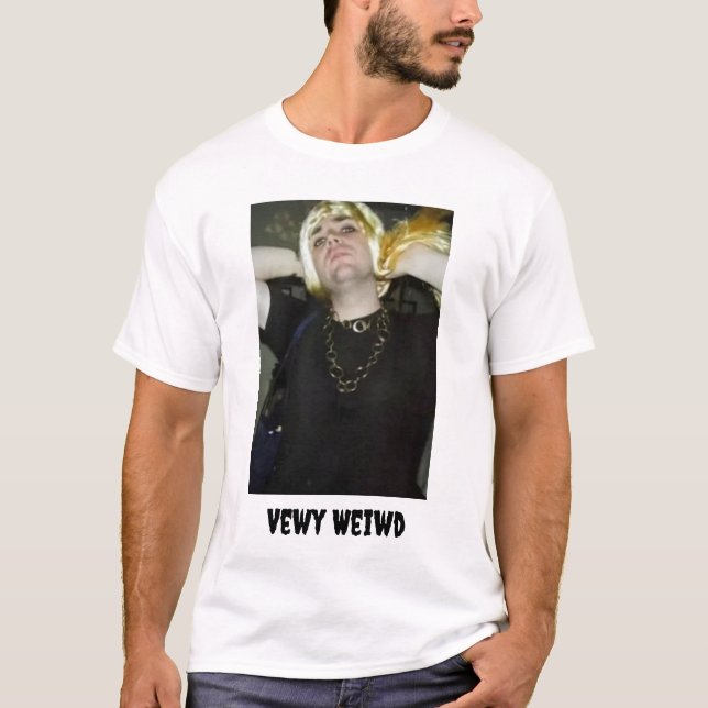 T-shirt Vewy Weiwd - Blanc (Devant)