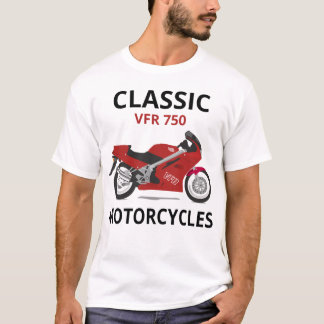 T-shirt VFR750 moto classique motard moto
