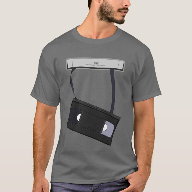 T-shirt VHS - customisé (Devant)
