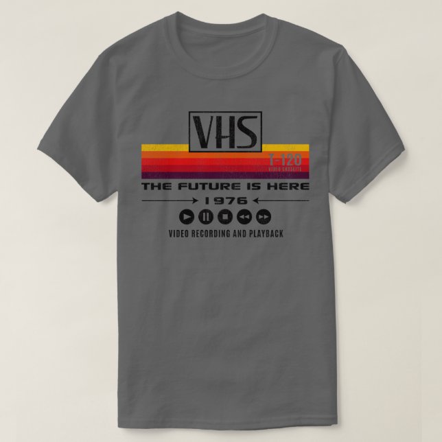 T-shirt VHS L'Avenir Est Ici 1976 Lts Sorti (Design devant)