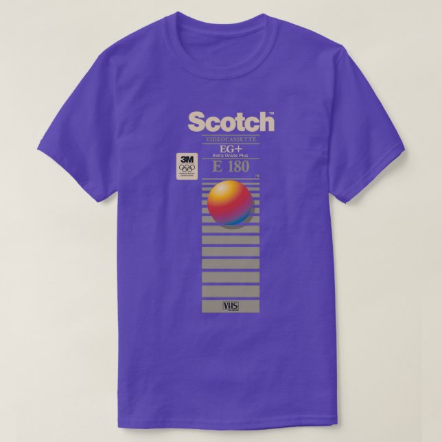 T-shirt VHS Scotch E180 (Design devant)