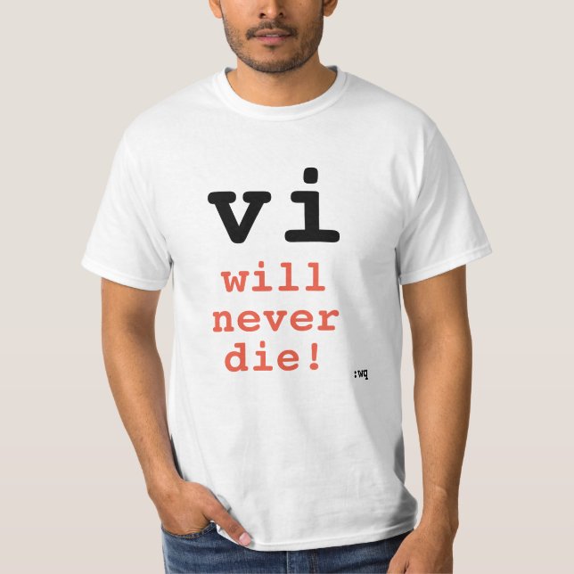T-shirt vi ne mourra jamais ! (Devant)