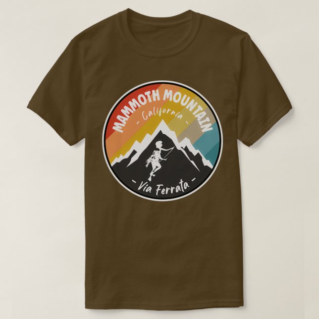 T-shirt Via Ferrata Mammoth Mountain California (Design devant)