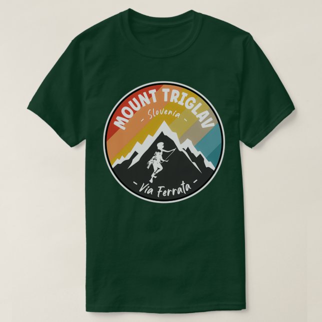 T-shirt Via Ferrata Mont Triglav Slovénie (Design devant)