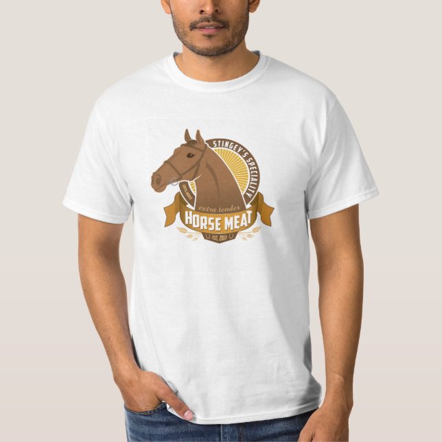 T-shirt Viande de cheval d'offre de frais supplémentaires (Devant)