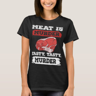 T-shirt Viande est meurtre un bon goût meurtre barbecue gr