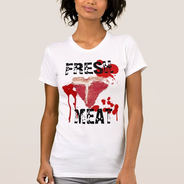 T-SHIRT VIANDE FRAÎCHE DE DERBY DE ROULEAU (Devant)