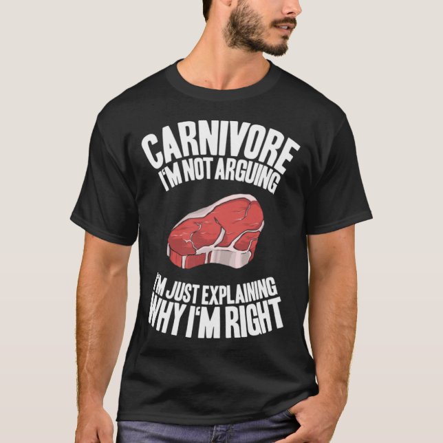 T-shirt Viande Je n'Argumente pas Ketogénique Diet Keto Ca (Devant)