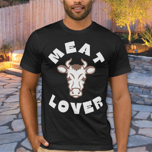 T-shirt Viande Lover Carnivore Tête de vache Unisex