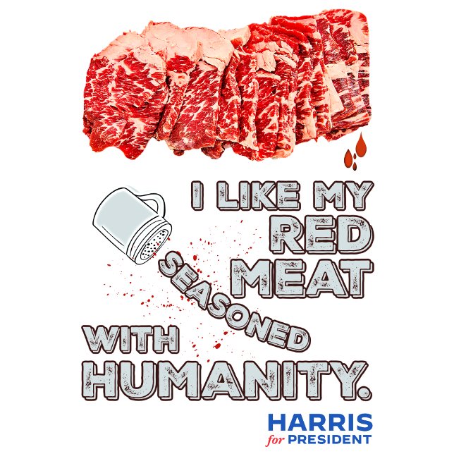 T-shirt Viande sucrée : Elect Harris (Créateur téléchargé)