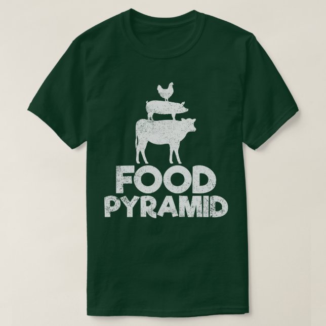 T-shirt Viande Vache porc porc porc poulet barbecue (Design devant)