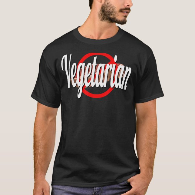 T-shirt Viande végétarienne Croisée (Devant)