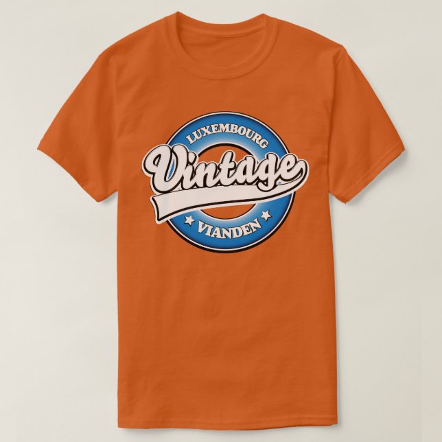 T-shirt Vianden luxembourg rétro (Design devant)