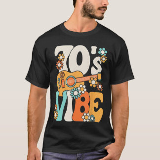 T-shirt Vibe 70 Atmosphère Drôle Rétro Fête Bohème Hippie