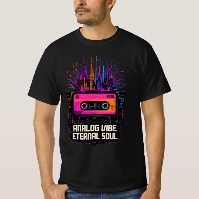 T-shirt Vibe analogique, idée cadeau d'âme éternelle (Devant)