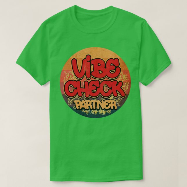 T-shirt Vibe Check Vintage (Design devant)