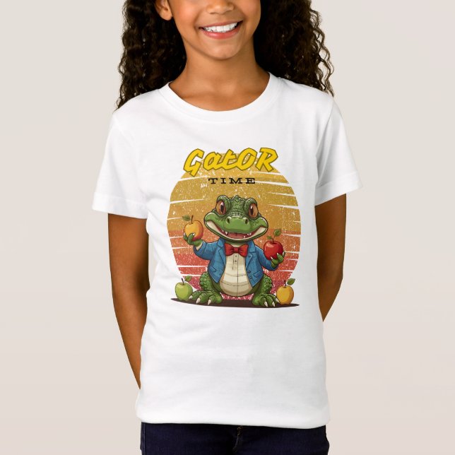 T-Shirt Vibe rétro Gator Time (Devant)