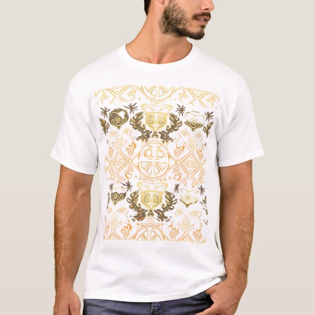 T-shirt vibe tribal africain abstrait (Devant)