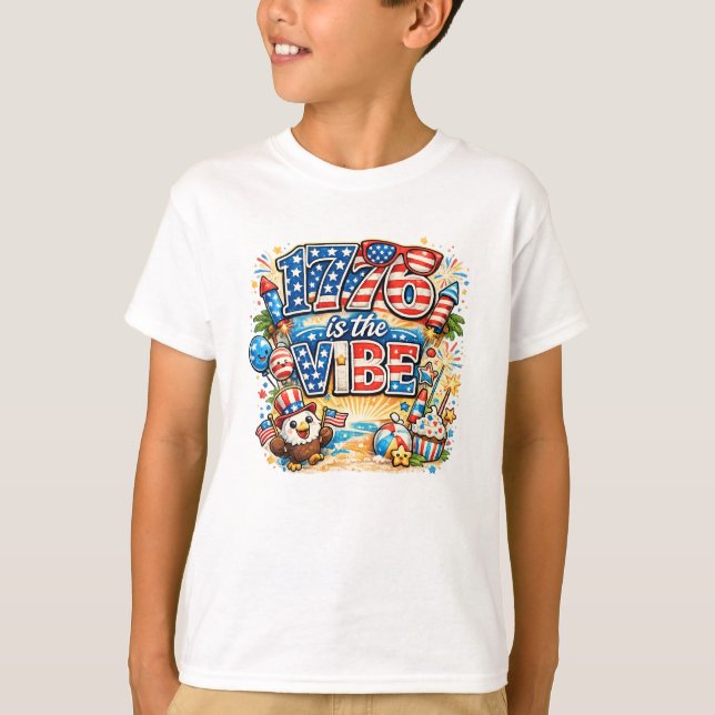 T-shirt Vibes 1776 (Devant)
