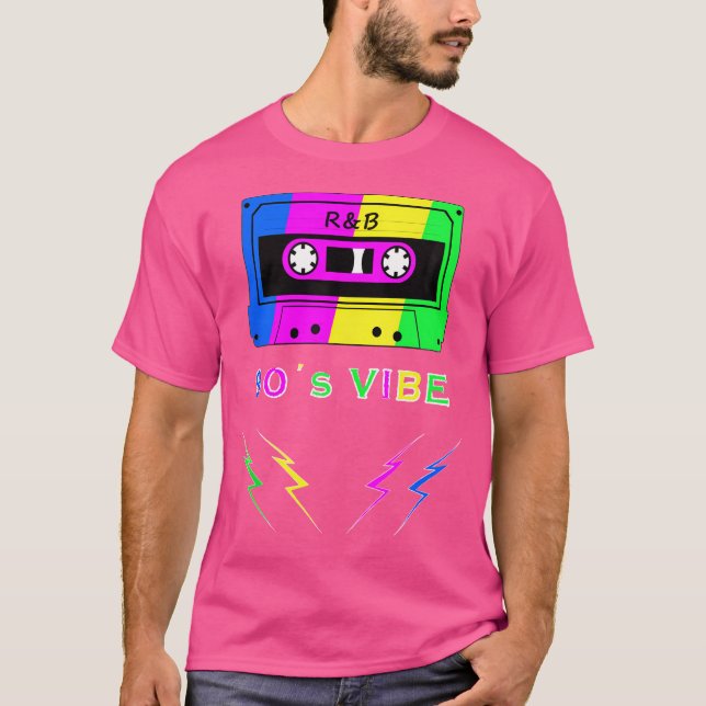T-shirt Vibes 90S Rb Retro Cassette Graphique (Devant)