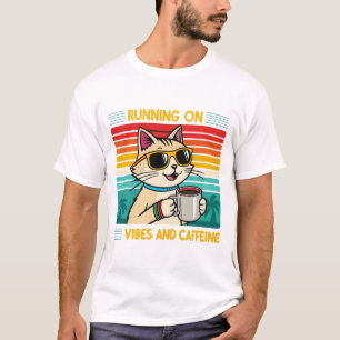 T-shirt Vibes à café rétro - Adulte à caféine Hommes