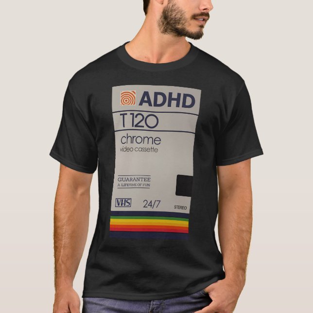 T-shirt Vibes Adhd Chrome Vhs (Devant)