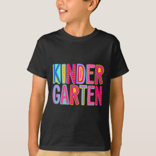 T-shirt Vibes Arc-en-Ciel de la Maternelle Rétro Professeu