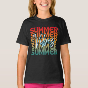 T-SHIRT VIBES BEACH VACANCES FAMILIALES EN ÉTÉ