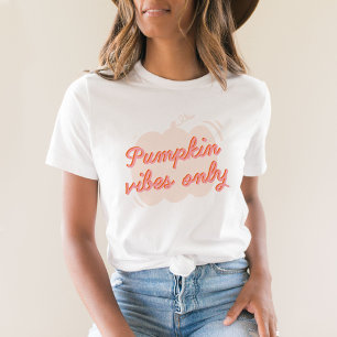 T-shirt Vibes Citrouilles roses mignonnes