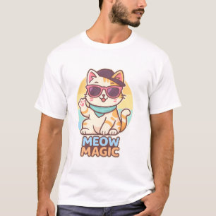 T-shirt "Vibes Cool - Meow Magic Summer Tee