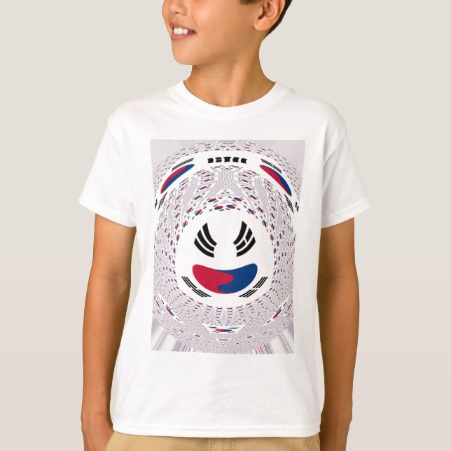T-shirt Vibes coréennes : Un message de paix (Devant)