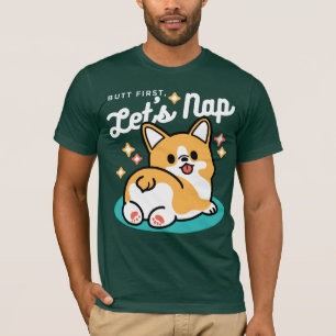 T-shirt Vibes Corgi Butt et Nap - Joli chien couché