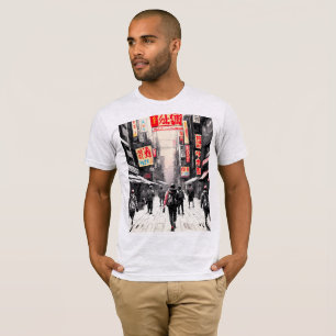 T-shirt Vibes Cyberpunk urbaines - Art de rue japonais