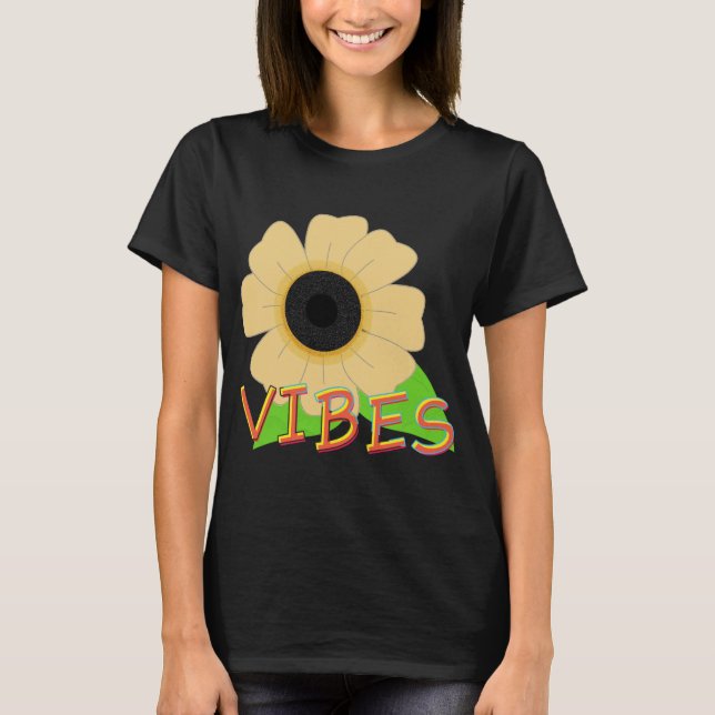 T-shirt Vibes dans la fleur Sun (Devant)