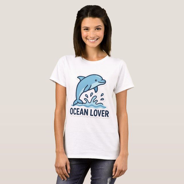 T-shirt Vibes dauphins (Devant entier)