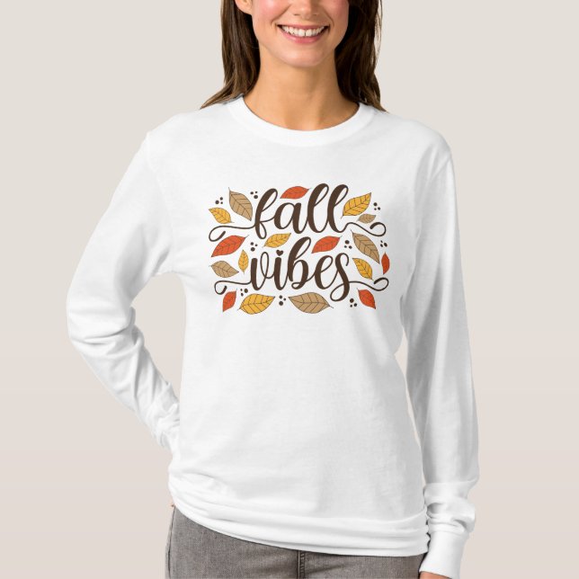 T-shirt Vibes d'automne (Devant)