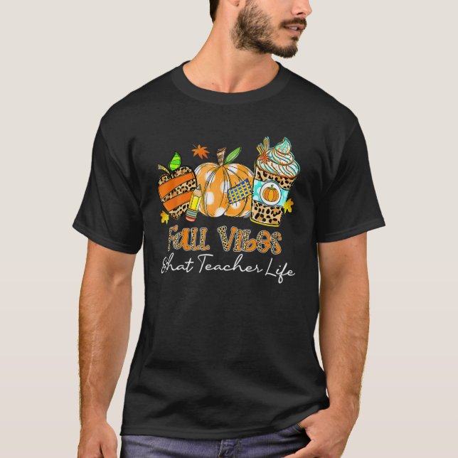 T-shirt Vibes d'automne (Devant)