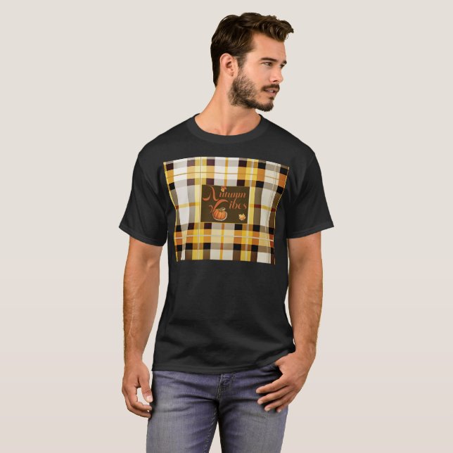 T-shirt Vibes d'automne branchées Plaisir (Devant entier)