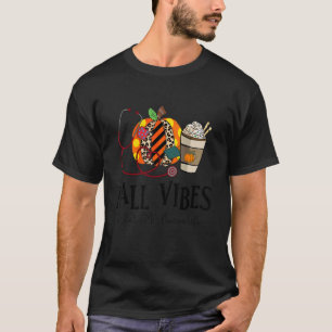 T-shirt Vibes D'Automne Et Que CMA Infirmière Citrouille l