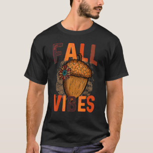 T-shirt Vibes d'automne Rétro Épice de citrouille Café d'a