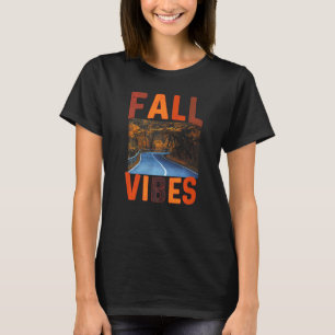 T-shirt Vibes d'automne Rétro Épice de citrouille Café d'a