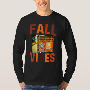 T-shirt Vibes d'automne Rétro Épices de citrouille Café d'