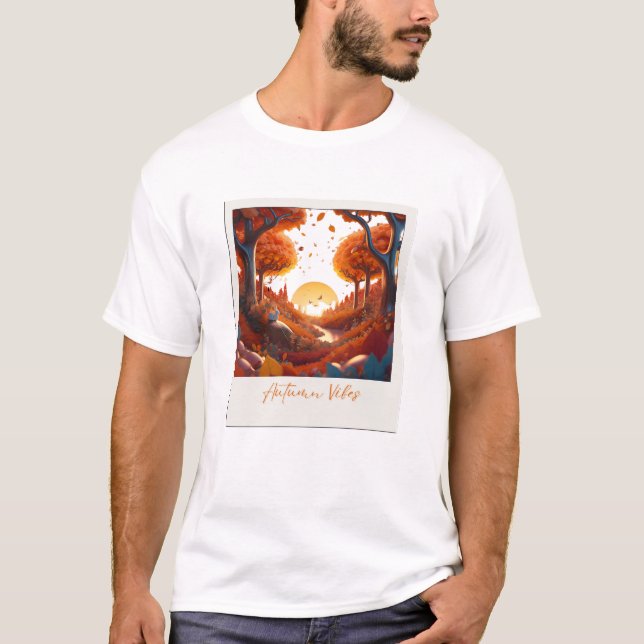 T-shirt Vibes d'automne Surréalisme (Devant)
