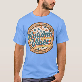 T-shirt Vibes d'automne Vintage rétros femmes automne Than