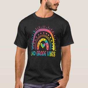 T-shirt Vibes De 2E Année Arc-En-Ciel Retour À La Cravate