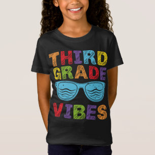T-Shirt Vibes de 3e année - 3e année Équipe Rétro 1er jour