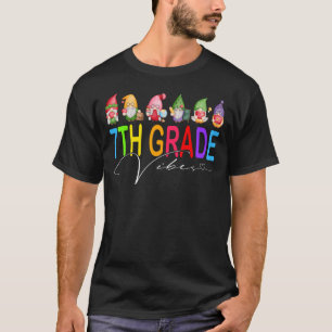T-shirt Vibes De 7E Année Retour À L'École Gnomes