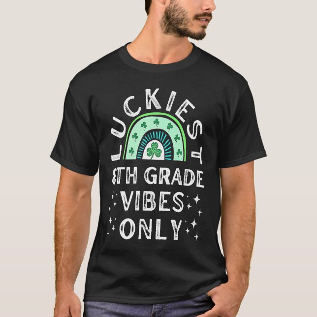 T-shirt Vibes de 8e année St patrick (Devant)