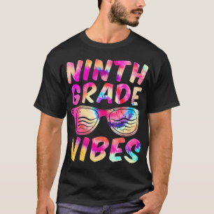 T-shirt Vibes de 9e année Première journée de 9e année Ret