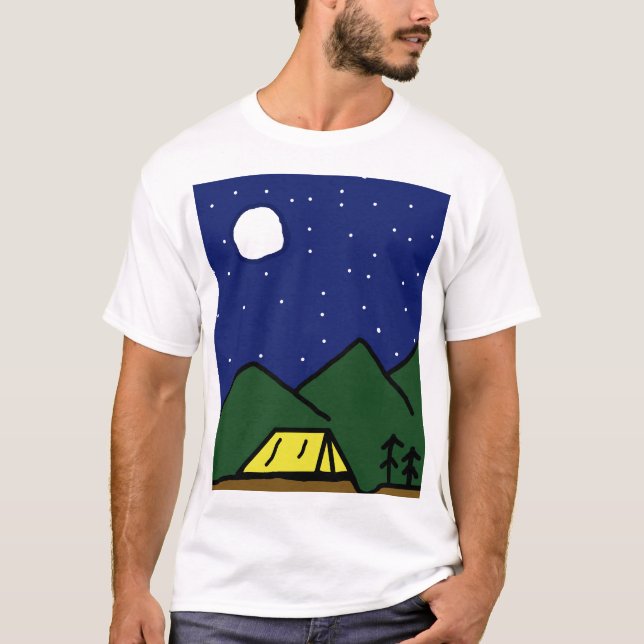 T-shirt Vibes de camping (Devant)